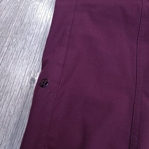 Lululemon Womens Urbanite Pants Size 4 Plum Purple Lightweight Commute Trouser - Picture 8 of 9
